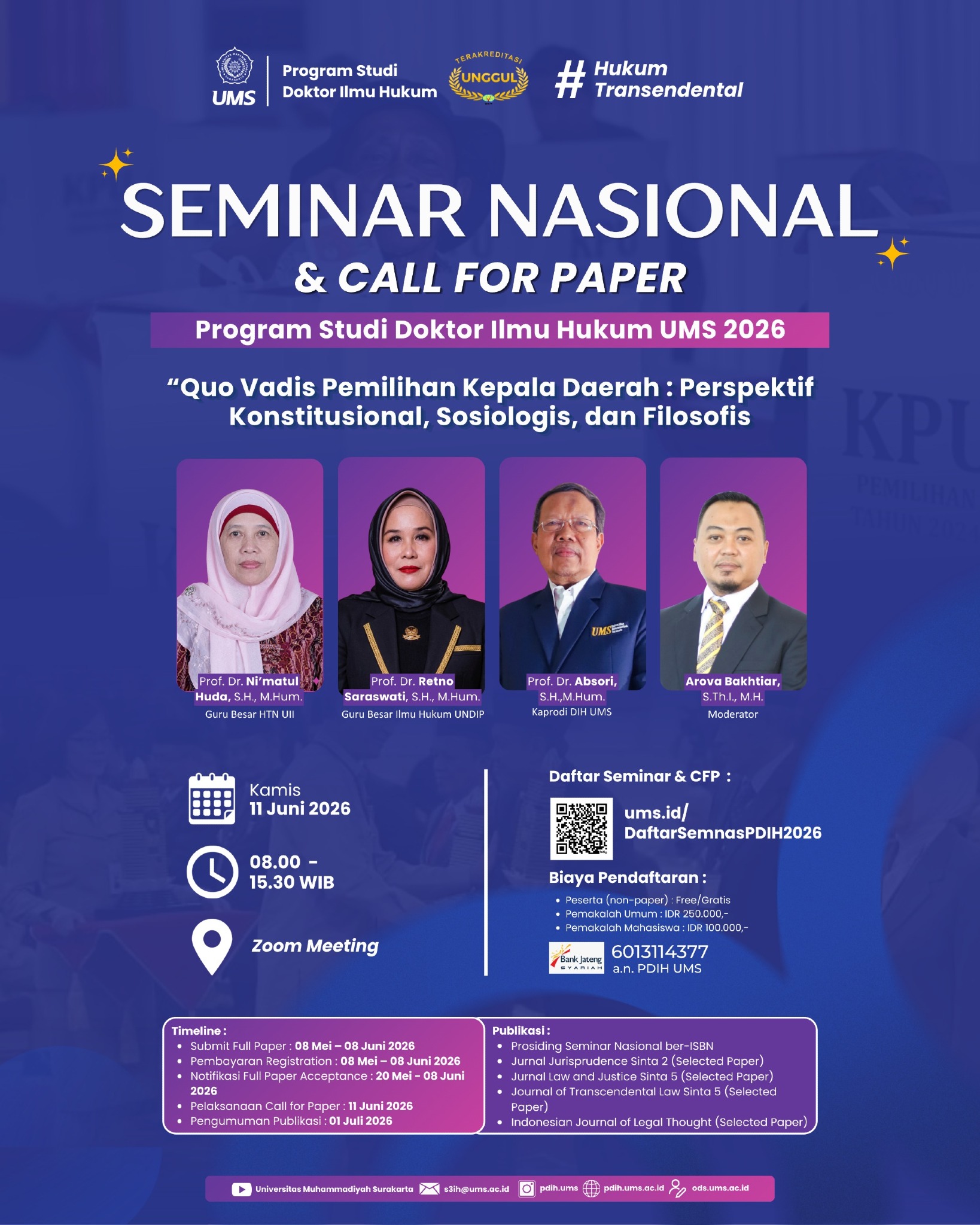 Seminar Nasional & Call for Papers PDIH UMS 2026