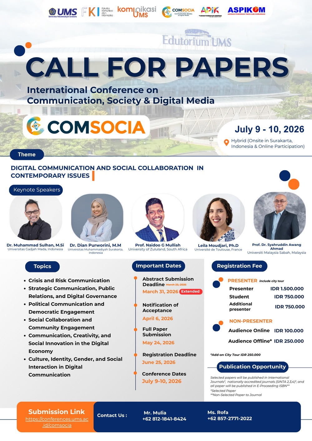 The 1st COMSOCIA